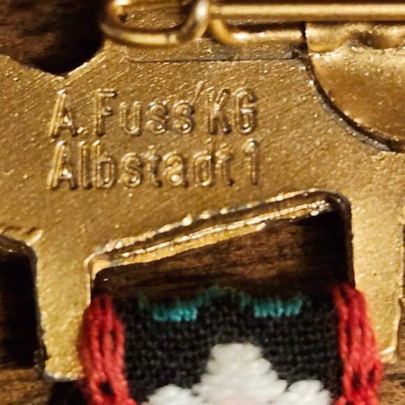 VINTAGE 1980 4 Service Battalion Medal Lederhosen German - Picture 2 of 5